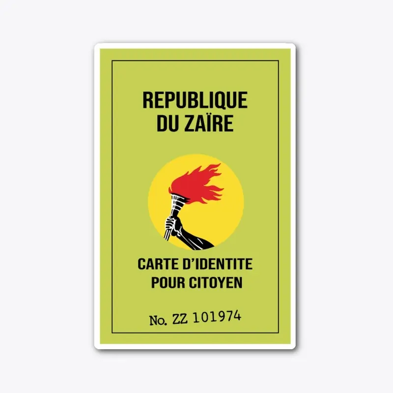 Carte d'Identité Pour Citoyen - Zaïre